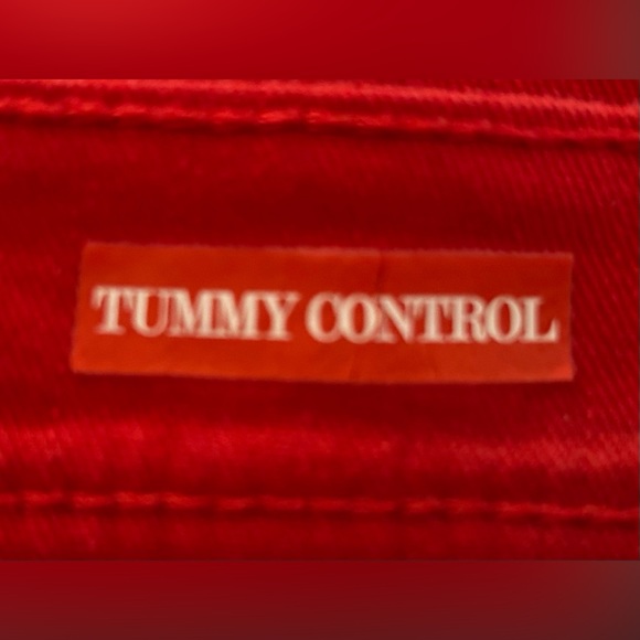 Red Jeans - Macy’s Style &Co. size 12 w/tummy control - Picture 4 of 8